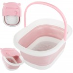 Cadita pliabila pentru pedichiura din plastic cu silicon , Cod VK 01808 Roz